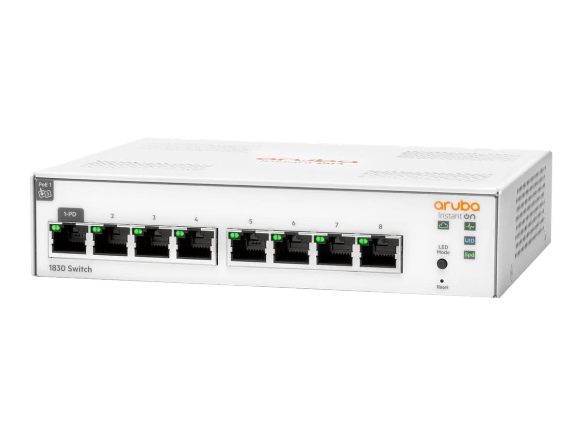 ルーター・ネットワーク機器 HPE Aruba Instant On Switch 1830 Amazon.com: Aruba Instant On 1830 8-Port Gb Smart Switch | Fanless